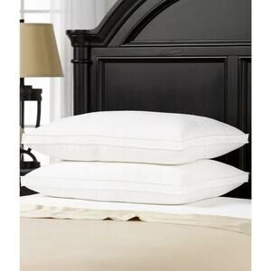 Ella Jayne SET OF 2 Standard Pillows Gel filled overstuff Plush Firm Support NEW